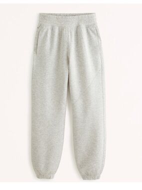 Abercrombie YPB Neo Knit Jogger Sweatpants in Light Heather Grey NWOT Size Small